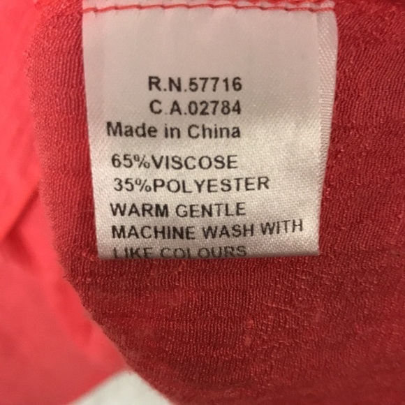 PAPILLON Women’s sleeveless Tunic Top Coral Tiered XL Lightweight Gauzy fabric - Picture 7 of 11